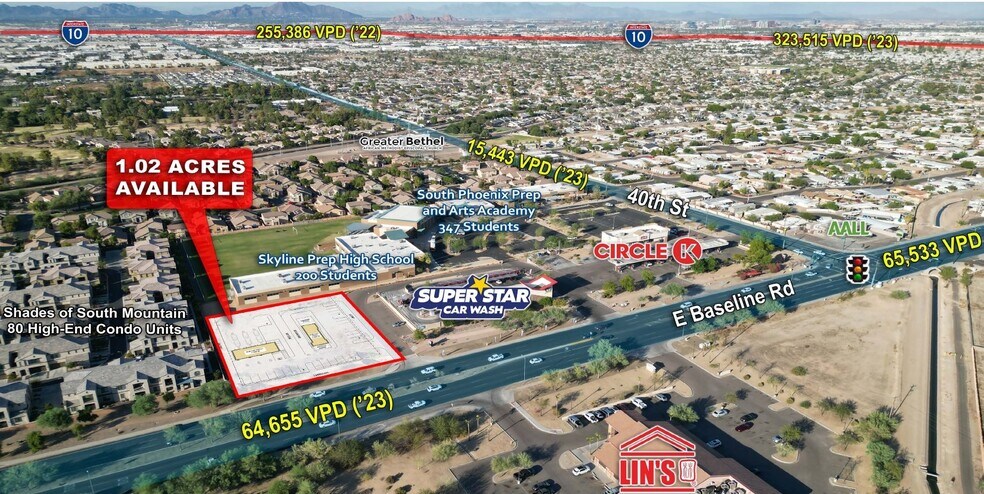 Primary Photo Of W/NWC 40th St @ Baseline Rd, Phoenix Land For Lease