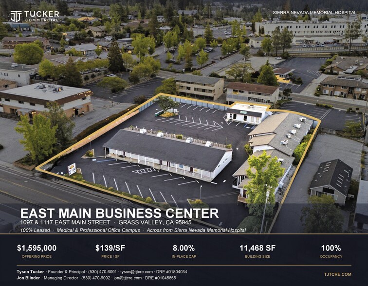 Primary Photo Of 1097 E Main St, Grass Valley Office For Sale
