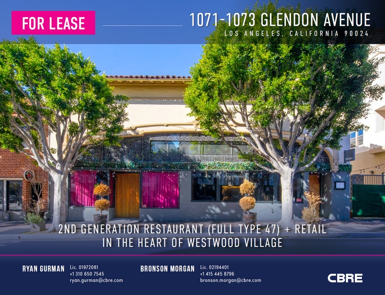 Primary Photo Of 1073 Glendon Ave, Los Angeles Storefront Retail Office For Lease