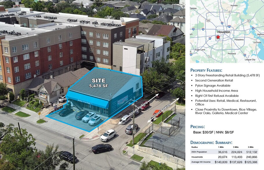 More Photos Of 1302 W Gray St, Houston Freestanding For Lease