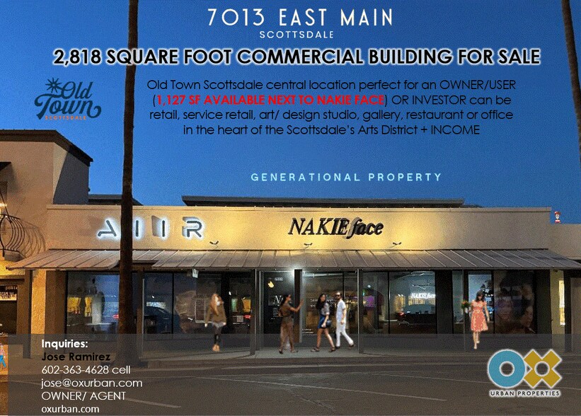 More Photos Of 7013 E Main St, Scottsdale Storefront For Sale