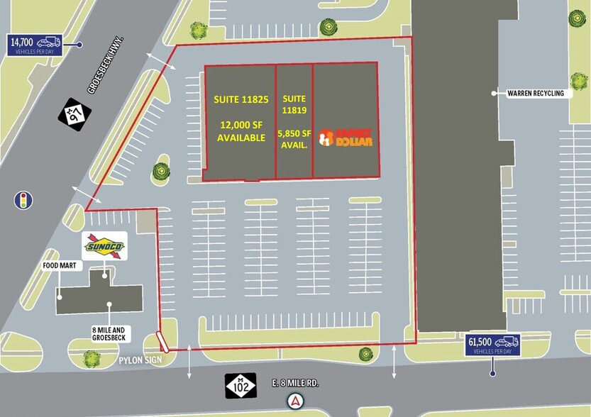 More Photos Of 11811 E 8 Mile Rd, Warren General Retail For Lease