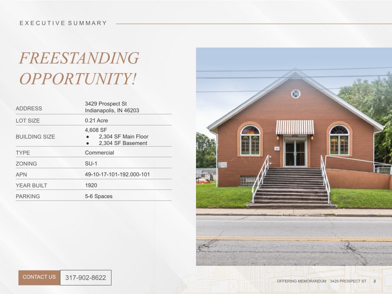 More Photos Of 3429 Prospect St, Indianapolis Religious Facility For Sale