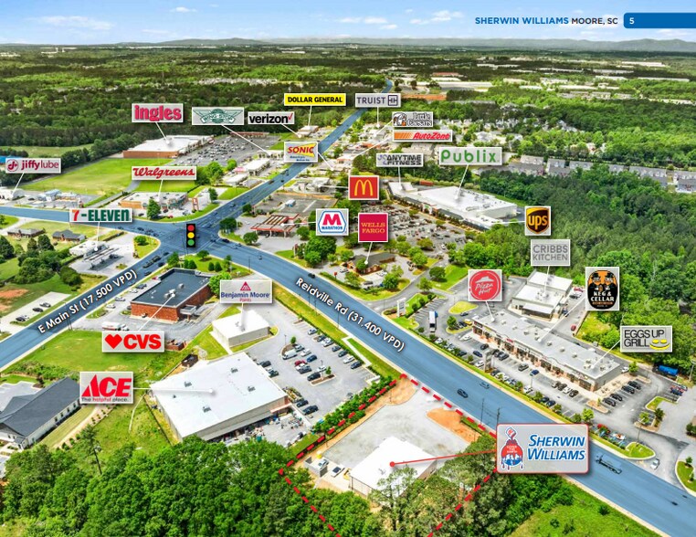 More Photos Of 5852 Reidville rd, Moore Storefront For Sale