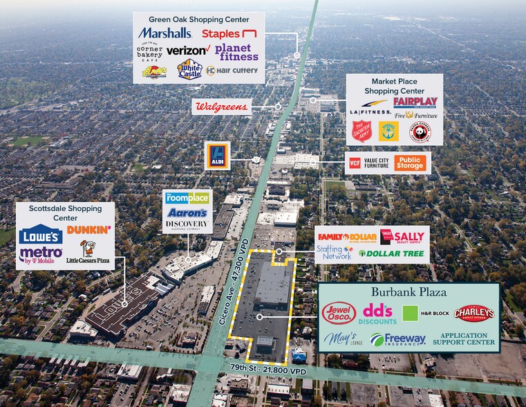 More Photos Of 7910-8004 S Cicero Ave, Burbank General Retail For Sale