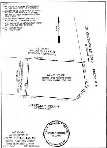 More Photos Of 8700 Parkland St, Manassas Land For Sale