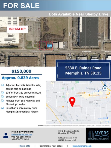 More Photos Of 5530 E Raines Rd, Memphis Land For Sale