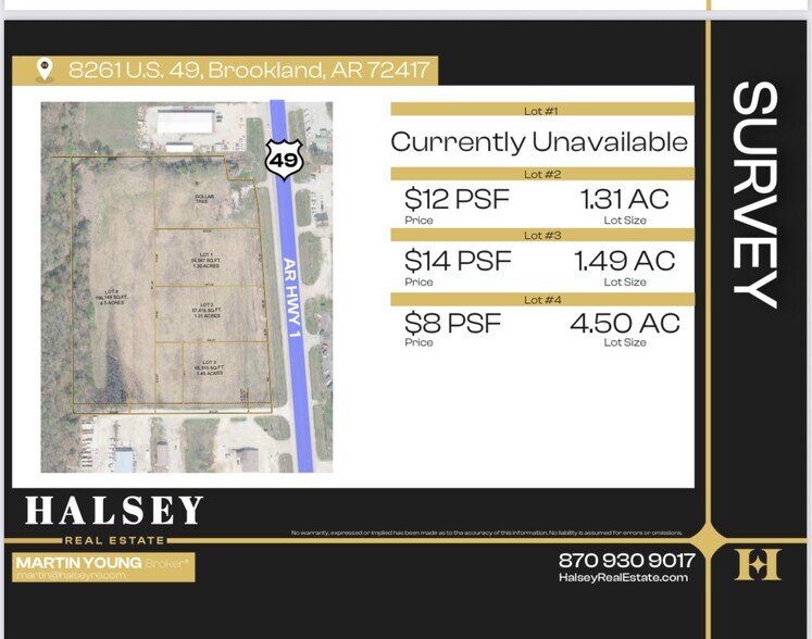 More Photos Of 8261 US 49, Brookland Land For Sale