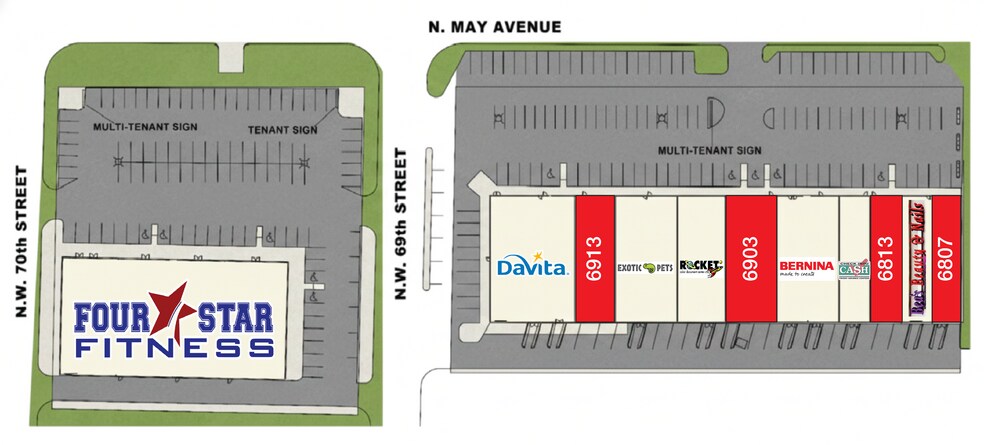 More Photos Of 6807-7013 N May Ave, Oklahoma City Unknown For Lease