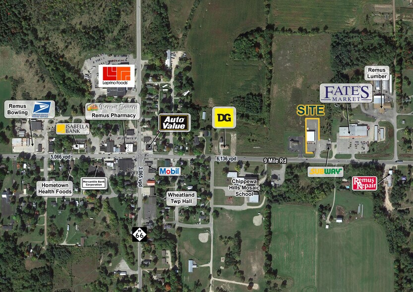 More Photos Of 2646 9 Mile Rd, Remus Freestanding For Lease