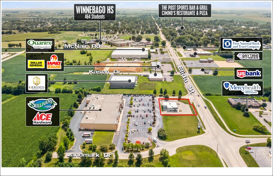 More Photos Of 701 N Elida St, Winnebago General Retail For Lease