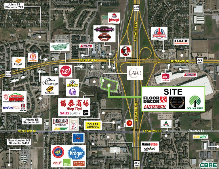 More Photos Of 2520-2540 E Pioneer Pky, Arlington Unknown For Lease