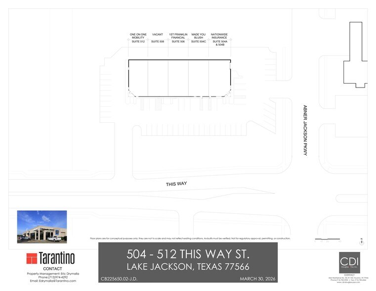More Photos Of 504-512 This Way St, Lake Jackson General Retail For Lease