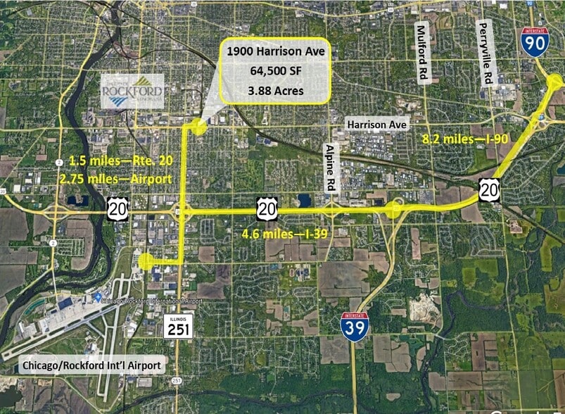More Photos Of 1900 Harrison Ave, Rockford Warehouse For Sale