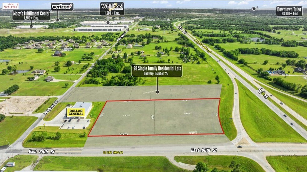 Primary Photo Of SEC HWY 75 & EAST 86TH STREET, Sperry Land For Lease