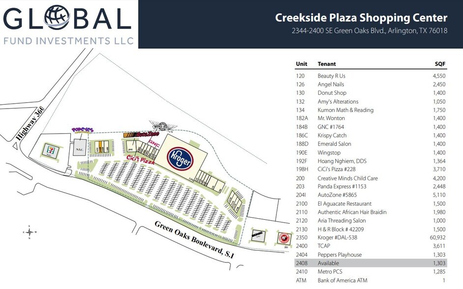 More Photos Of 2344-2400 SE Green Oaks Blvd, Arlington Unknown For Lease