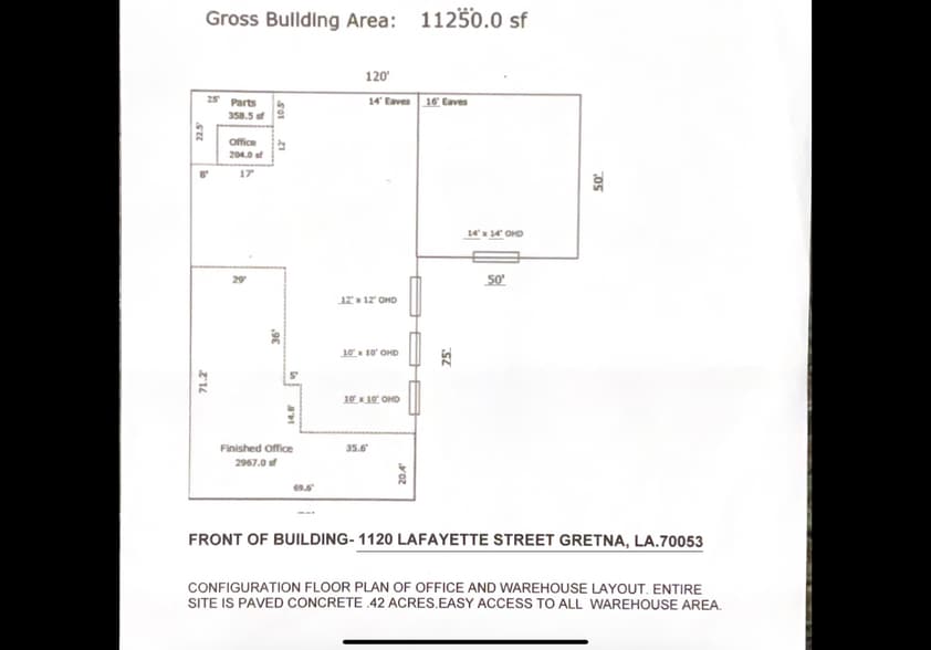 More Photos Of 1120 Lafayette St, Gretna Showroom For Lease