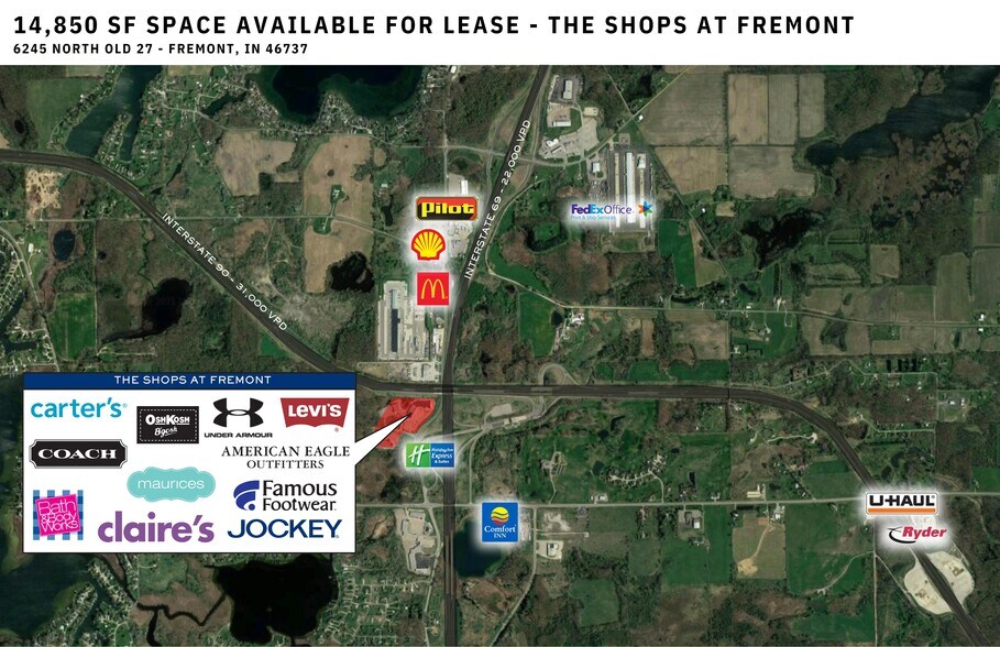 More Photos Of 6245-6425 N Old 27, Fremont Unknown For Lease