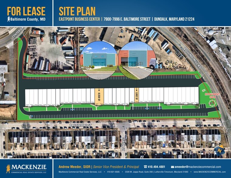 More Photos Of 7900-7996 E Baltimore St, Baltimore Flex For Lease