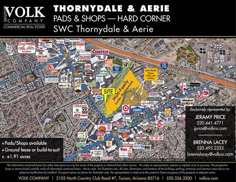 More Photos Of SWC Thornydale Rd & Aerie Dr, Tucson Land For Lease