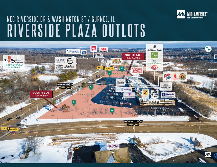Primary Photo Of 445 N Riverside Dr, Gurnee Land For Lease