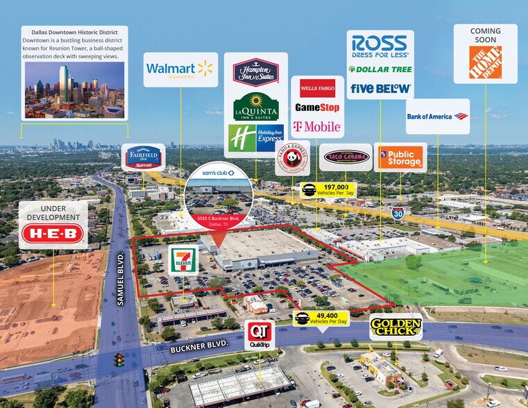 More Photos Of Sam's Club, Dallas Freestanding For Sale