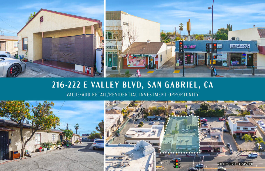 Primary Photo Of 216-222 E Valley Blvd, San Gabriel Storefront Retail Residential For Sale