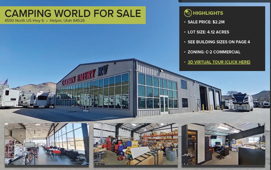 Primary Photo Of 4590 N US 6, Helper Showroom For Sale