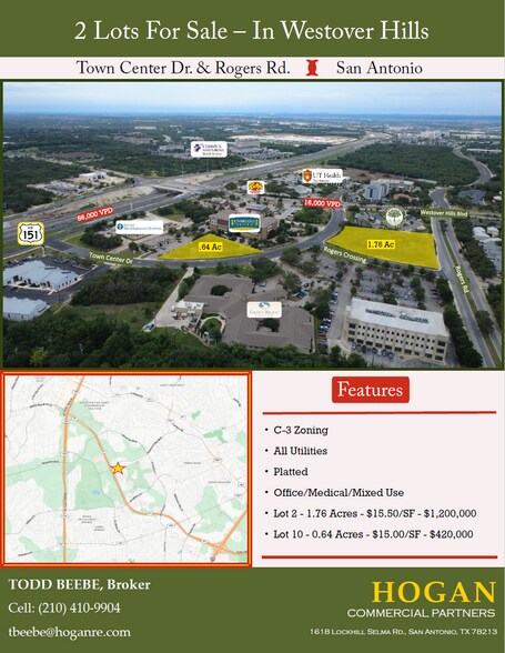 Primary Photo Of 12151 Town Center Drive, San Antonio Land For Sale
