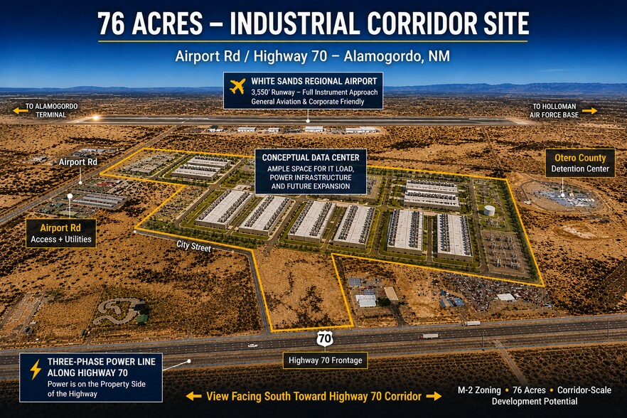 More Photos Of Hwy 70 Frontage w/dual access on Airport Rd, Alamogordo Land For Sale