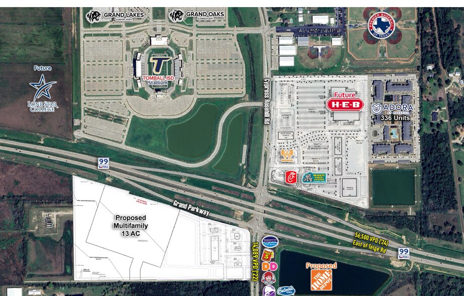 More Photos Of Grand Pkwy & Cypress Rosehill Rd, Tomball Land For Lease