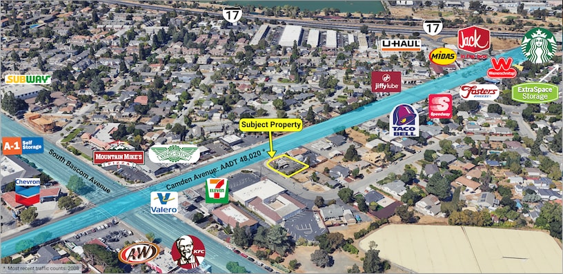 Primary Photo Of 1546 Camden Ave, Campbell Fast Food For Lease