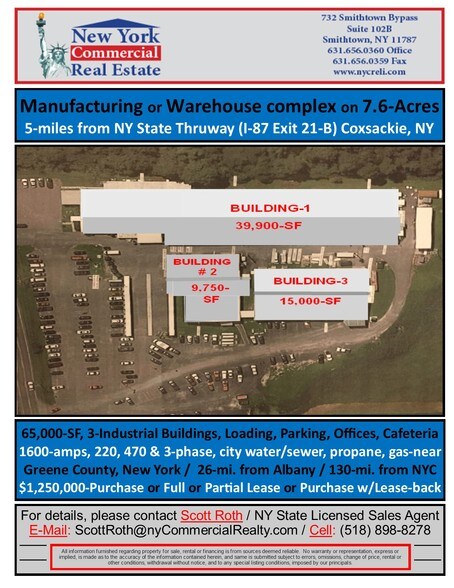 More Photos Of 2 Flint Mine Rd, Coxsackie Manufacturing For Sale
