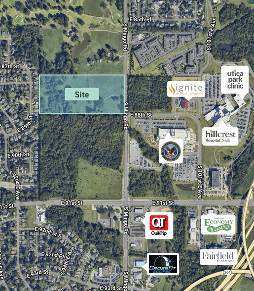 Primary Photo Of 8808 S Mingo Rd, Tulsa Land For Sale