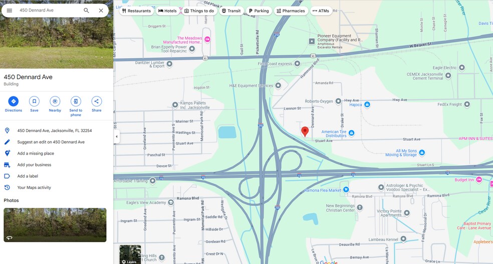 More Photos Of 450 Dennard Ave, Jacksonville Land For Lease