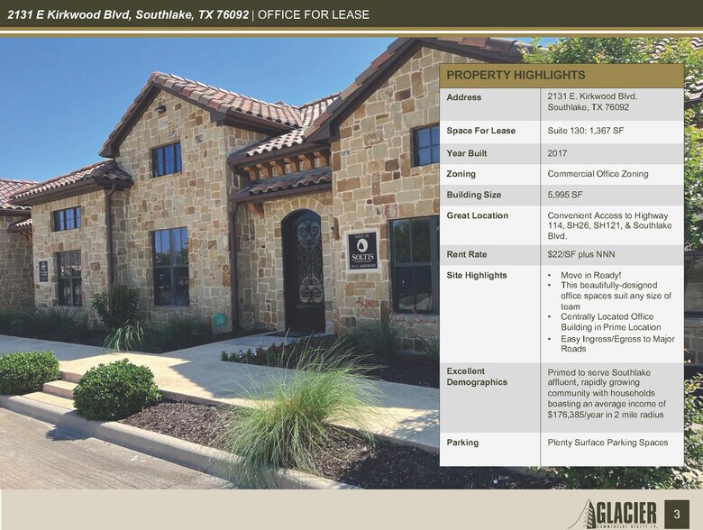 More Photos Of 2131 E Kirkwood Blvd, Southlake Office For Lease
