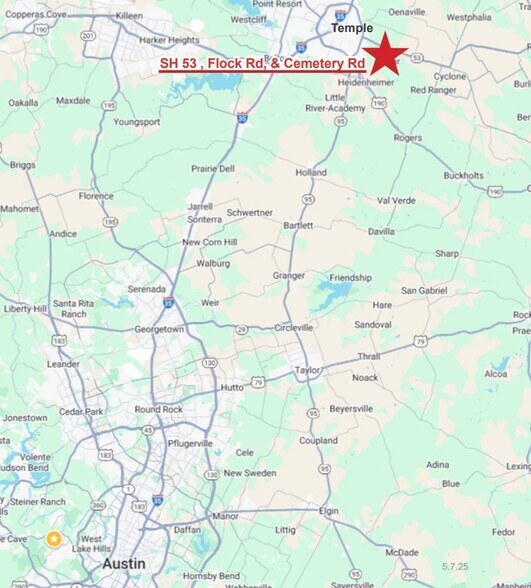 More Photos Of State Highway 53 & Little Flock Road, Temple Land For Sale