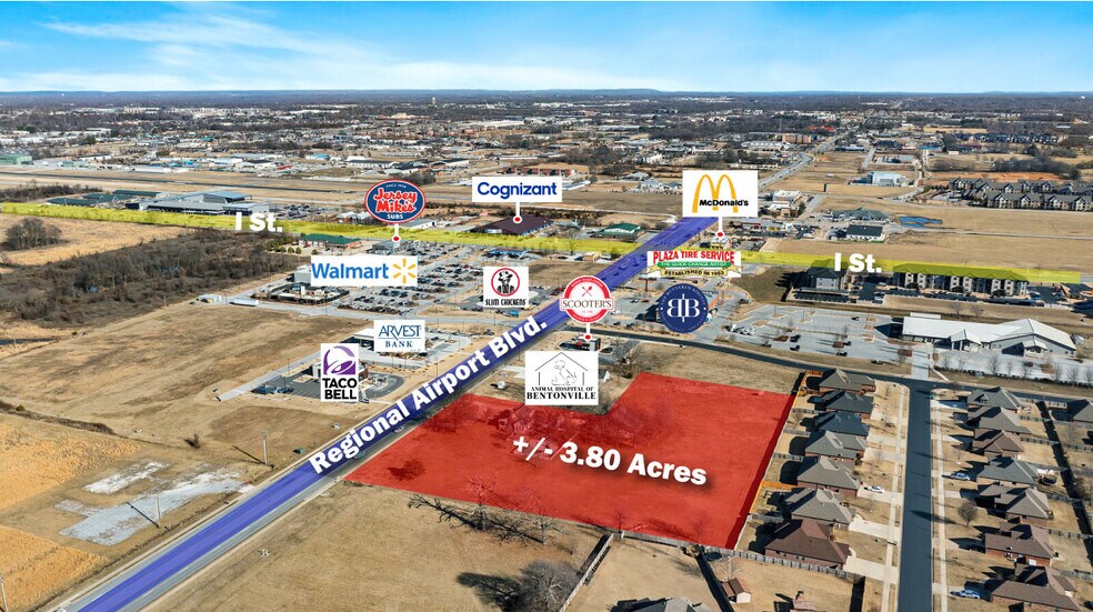 Primary Photo Of 1261 SW Regional Airport Blvd, Bentonville Land For Sale