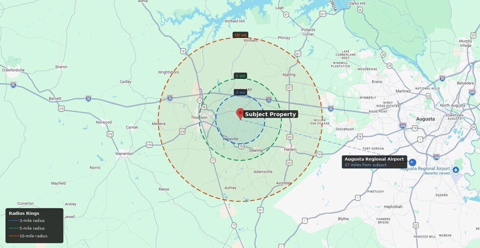 More Photos Of 1081 Davis Cir, Thomson Land For Sale