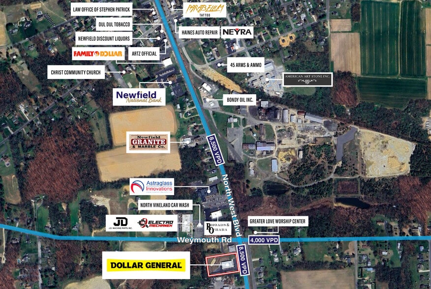 More Photos Of 3576 N West Blvd, Vineland Freestanding For Sale