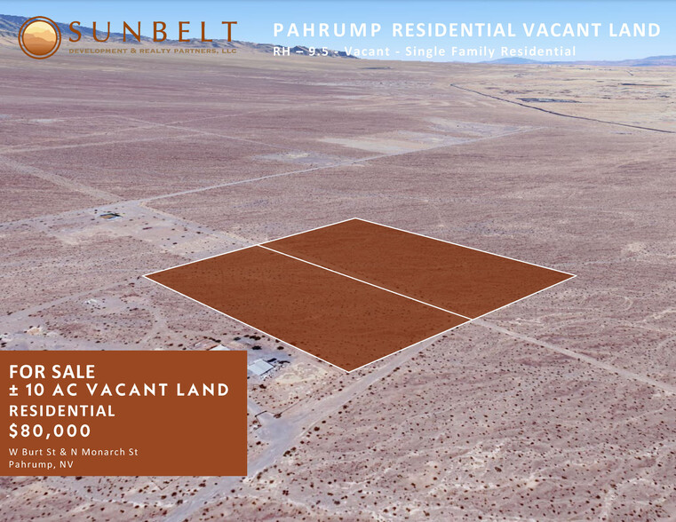 Primary Photo Of Burt & Monarch, Pahrump Land For Sale