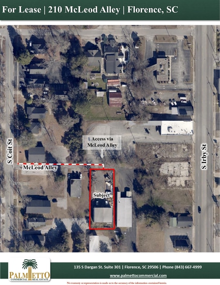 More Photos Of 210 McLeod Aly, Florence Industrial For Lease
