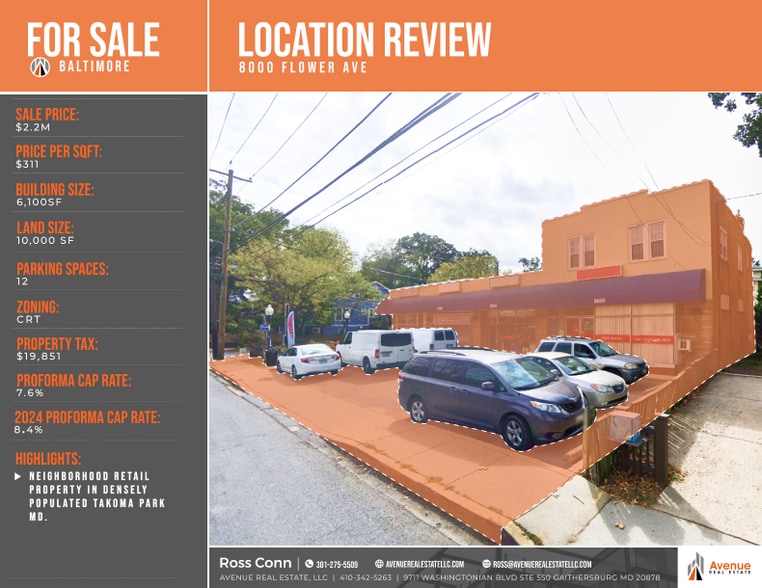 More Photos Of 8000 Flower Ave, Takoma Park Storefront For Sale