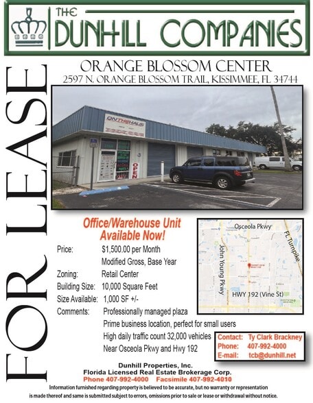 More Photos Of 2583 N Orange Blossom Trl, Kissimmee Storefront For Lease