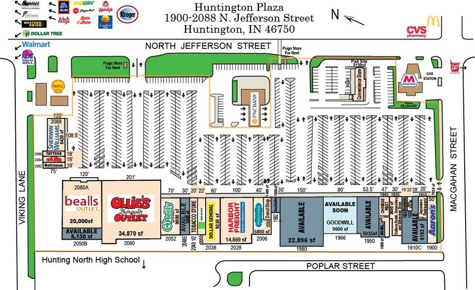 More Photos Of 1900-2092 N Jefferson St, Huntington Unknown For Lease