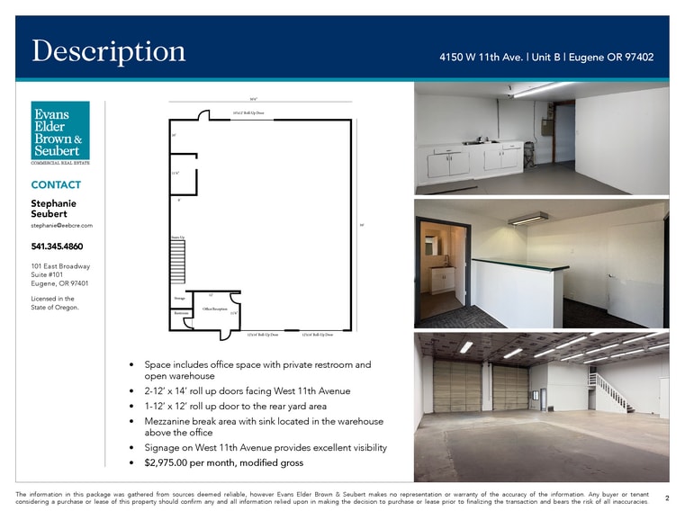 More Photos Of 4150 W 11th Ave, Eugene Warehouse For Lease