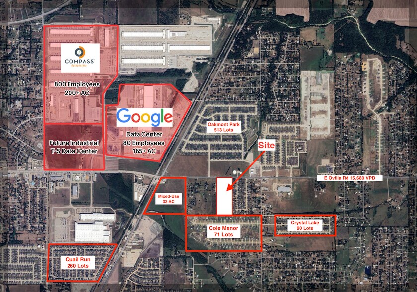 Primary Photo Of 633 E Ovilla Rd, Red Oak Land For Sale