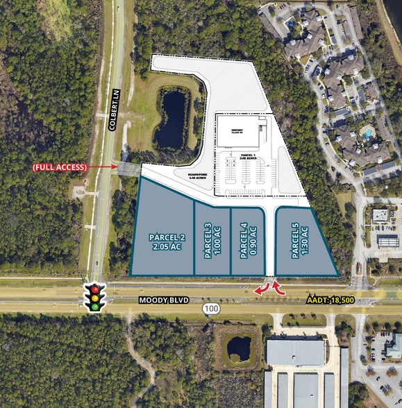 Primary Photo Of Colbert Lane & Moody blvd, Palm Coast Land For Lease
