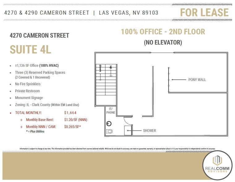 More Photos Of 4290 Cameron St, Las Vegas Unknown For Lease