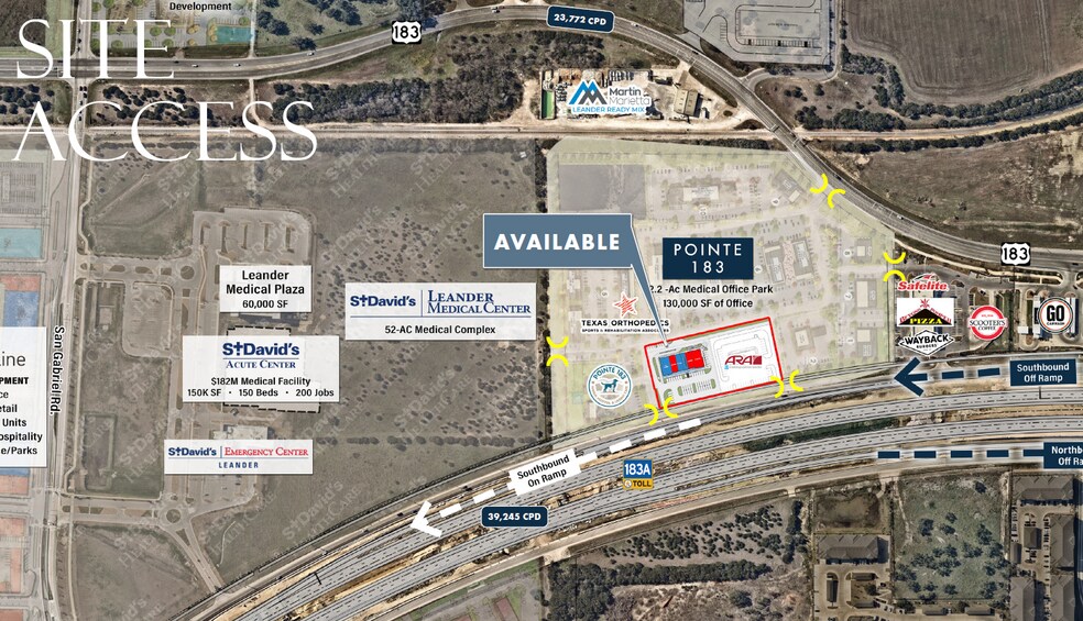More Photos Of Pointe 183, Leander General Retail For Lease